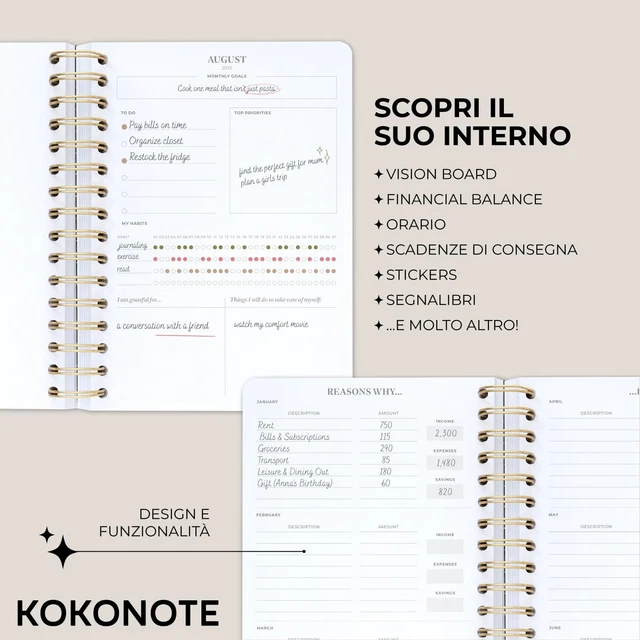 Kokonote - Agenda Semainier 2025 2026 | Agenda Scolaire 2024 2025 Lycée