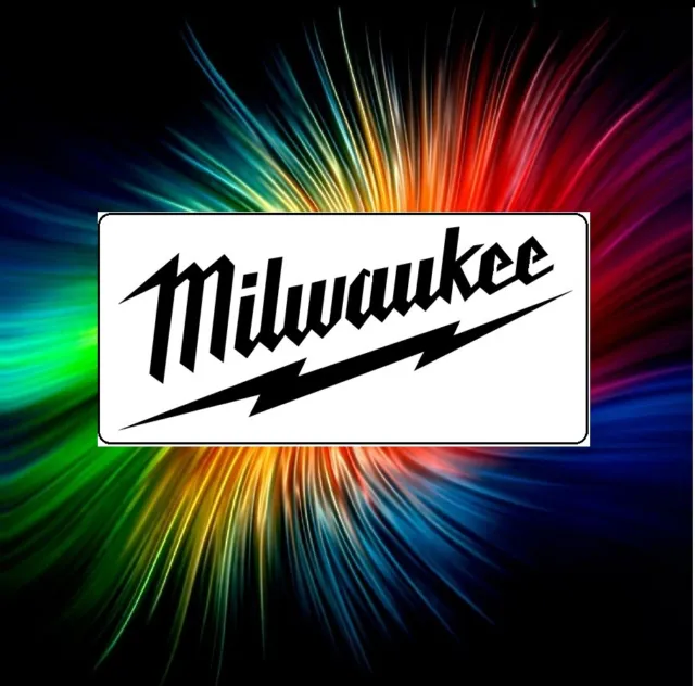Aerógrafo Logotipo De Las Herramientas De Milwaukee, Pintura, Arte, Plantilla, Plantilla