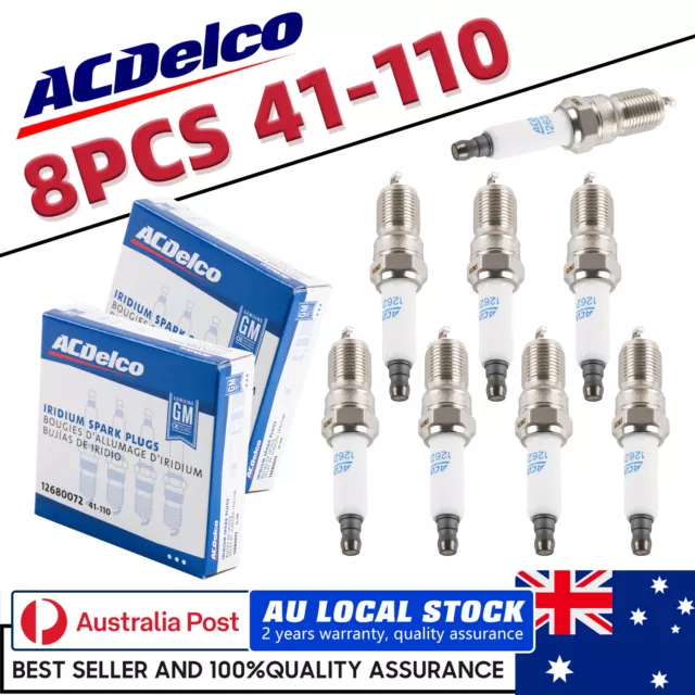 ACDelco Iridium Spark Plugs Holden VT VX VY VZ VE VF SS V8 - LS1 LS2 LS3 L98 L77