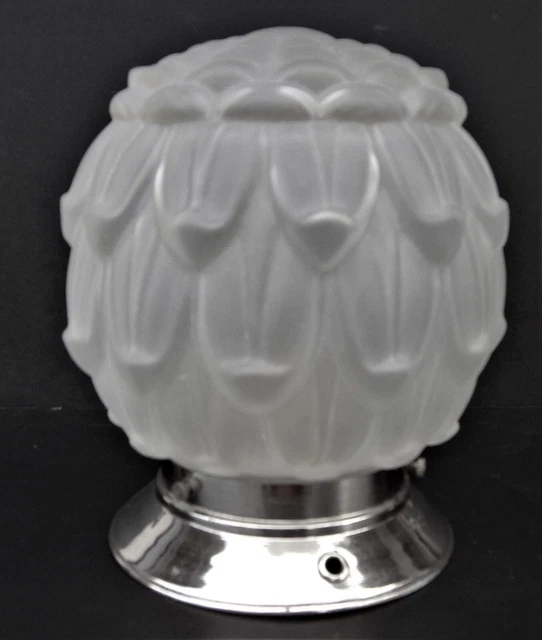 Plafonnier Verre Rustique | Sphère Verre Dépoli
