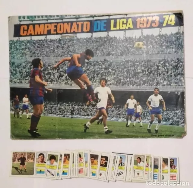 Album de futbol 1973-74 FHER - Completo con los 2 Ortuño; incluye poster central