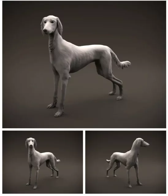 Breyer size traditonal 1/9 resin companion animal dog SALUKI RESIN FIGURINE