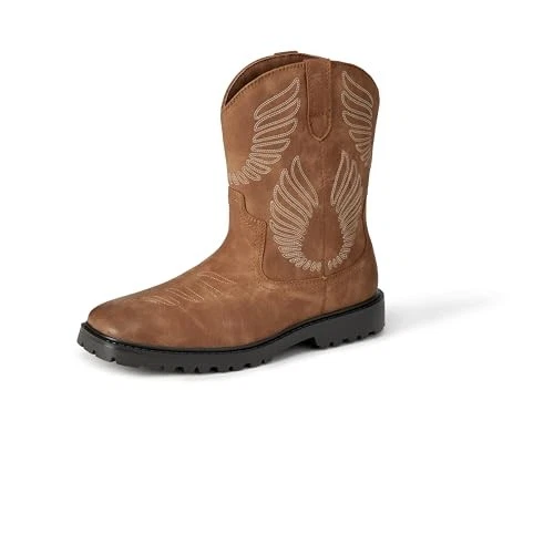 AMAZON ESSENTIALS MENS Square Toe Western Cowboy Boots - Aemn63513F25 ...