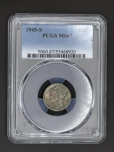 1942/1 マーキュリー ダイム 10C - 認定 NGC AU58 - 希少な