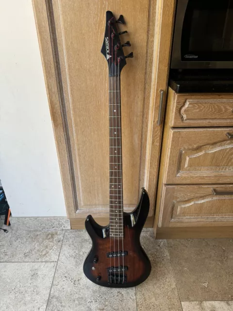 Samick Bass Guitar. Left Handed, YB520L/TS