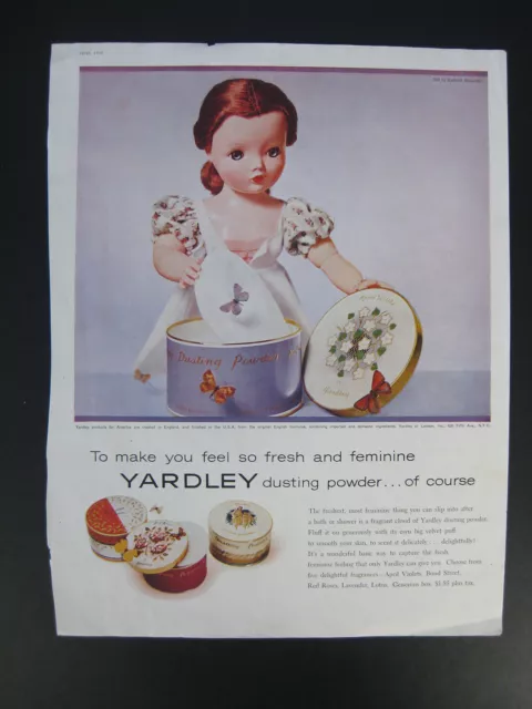 Magazine Ad* - 1957 - Yardley English Lavender - Madame Alexander Cissy Doll