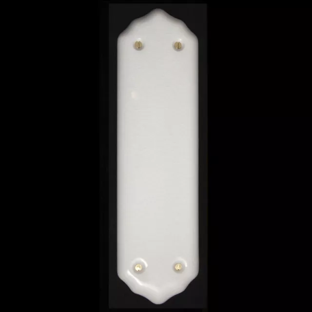 Porcelain Ceramic Door Finger Push Plates 11" x 3"