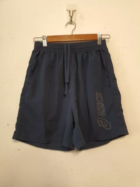 asics Sweat Shorts Mens Size medium blue Draw String running gym activewear