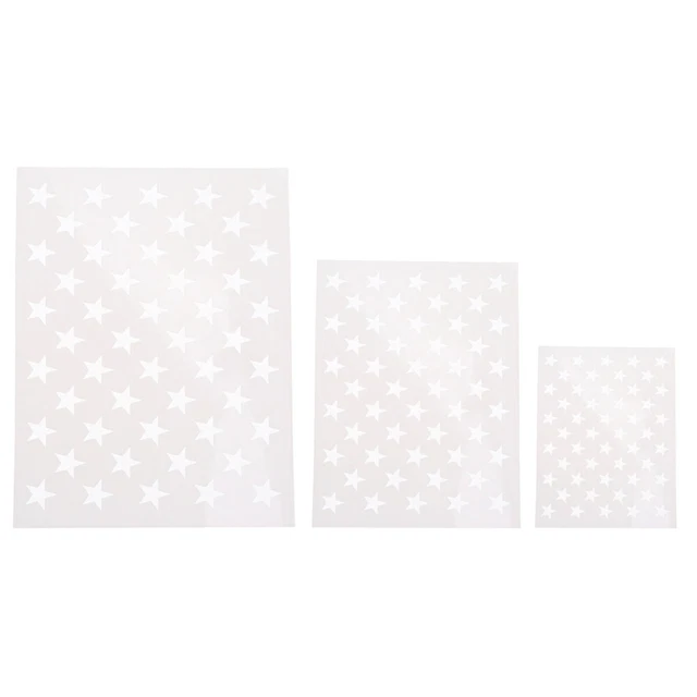 3pcs Star Stencil Star Stencil Reusable American Flag Template