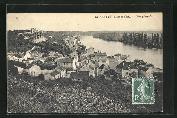 CPA La Frette, vue générale 1908