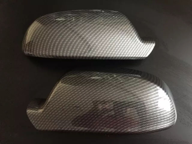 Carbon Fibre Wing Mirror Covers Fits Audi A3 S3 A4 2010-16 Models S4 A5 S5 Stick