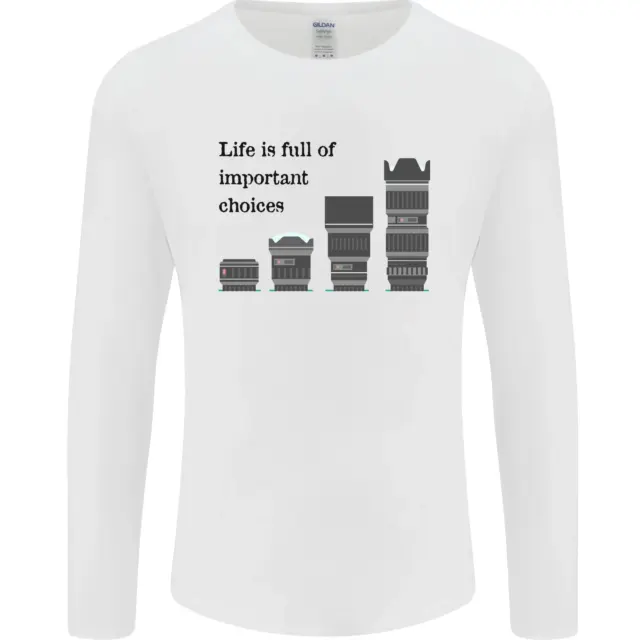 Photography Important Choices Photographer Mens Long Sleeve T-Shirt