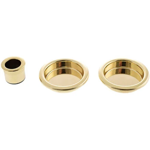 Round Pocket Door Pull, Sliding Door Pull, Flush Door Pull in Stainless by AGB