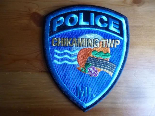 MICHIGAN POLICE PATCH CHIKAMING TOWNSHIP MI UNIT USA Obsolete Original