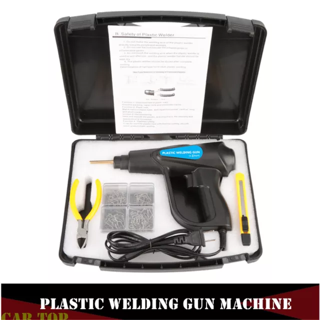 Car Bumper Repair Plastic Welder Kit Hot Stapler Plastic Welding Gun Machine