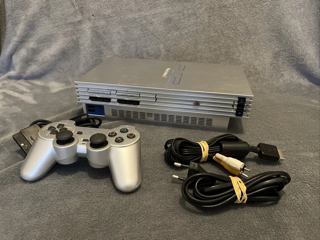 CONSOLE PS2 PLAYSTATION 2 Slim Sony Silver Câbles Et Manette - SCPH