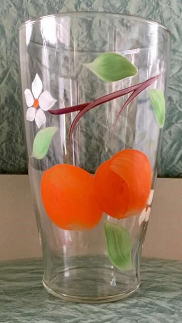 Vtg Bartlett Collins Gay Fad 32 Oz. Beverage Container “Peaches” 1956 No Lid Usa