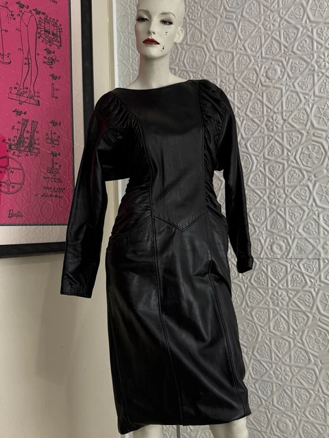 blue dress for baby girl 1980s NORTH BEACH LEATHER Blue Wiggle Dress