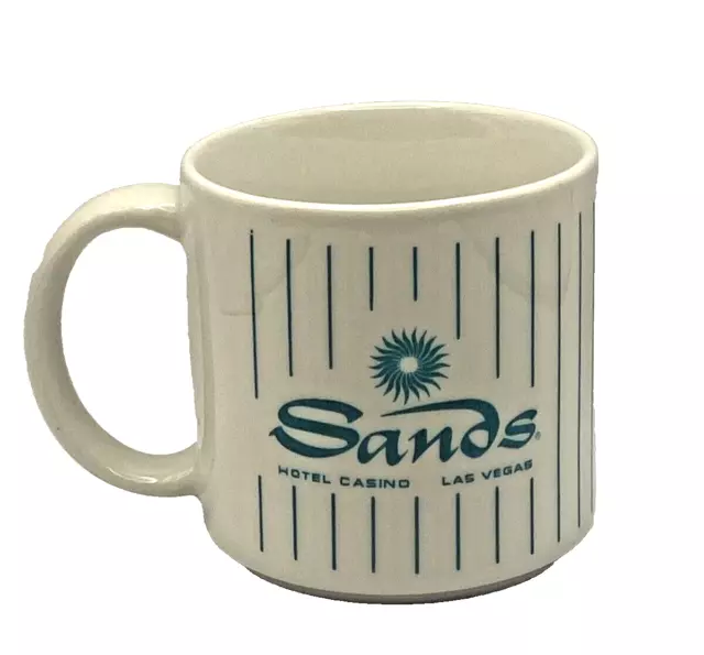 Vintage Sands Hotel Ceramic Coffee Mug Las Vegas Casino Collector Memorabilia