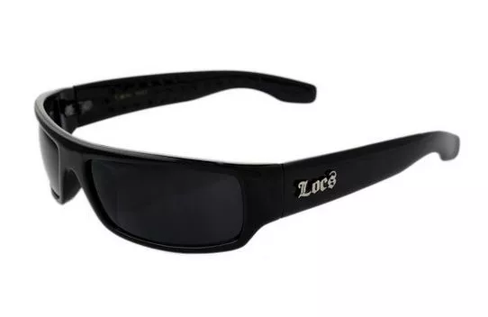 Locs Schwarz Og Biker Sonnenbrille Original Gangster Herren Dunkel Linse