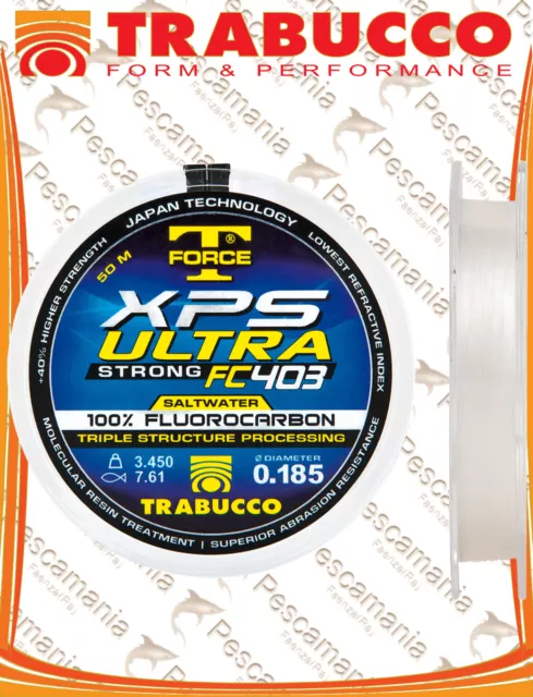 Monofilaments Pur 100% Trabucco Ultra Strong FC 403 Eau Salée ø0 , 104- > 50mm