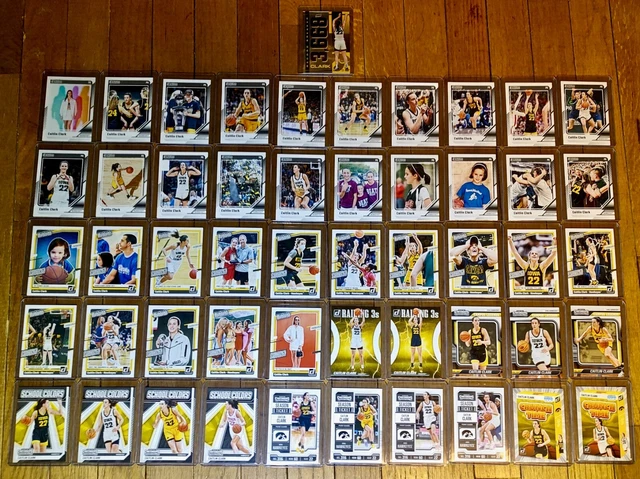 Complete Card Collection 2024 CAITLIN CLARK Panini Collection Complete Set Basketball Cards Iowa ...