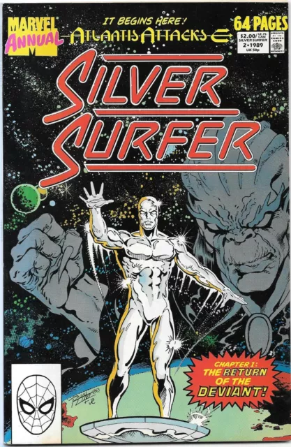 Silver Surfer Annual #1 (1989) "Atlantis Attacks" VF+ Marvel Comics