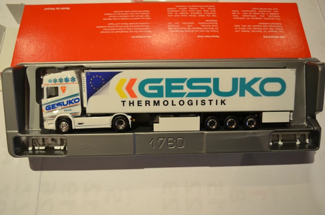 Herpa Scania CS 20 HD Kühlkoffer-Sattelzug „GESUKO“ 1:87 – Detailgetreues Modell Für Sammler & Modellbahn