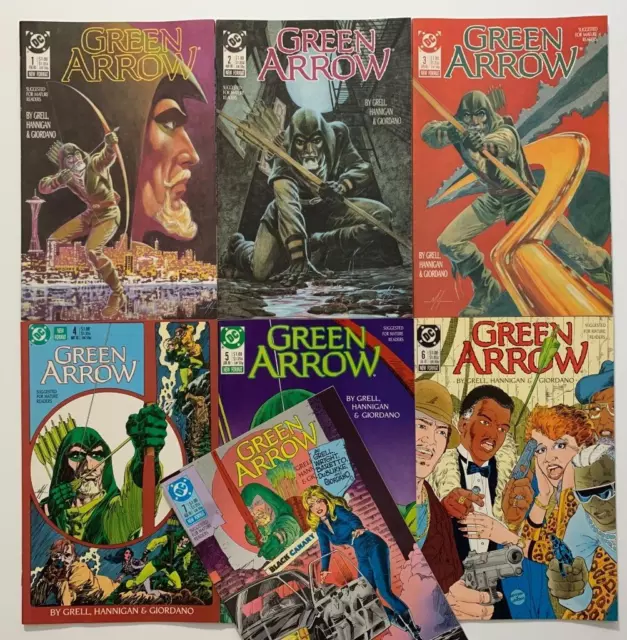 Green Arrow #1 to #13 (DC 1988) 13 x FN+ to VF+ condition comics