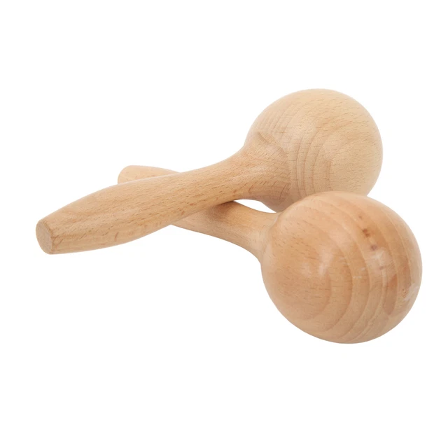 2PCS Kids Sand Hammer Orff Wood Shaker Hand Percussion Musical Instrument To Sd0