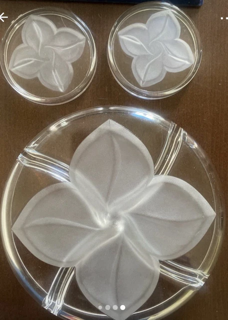 Dessous de bouteille opalescent d'occasion - Arts de la table