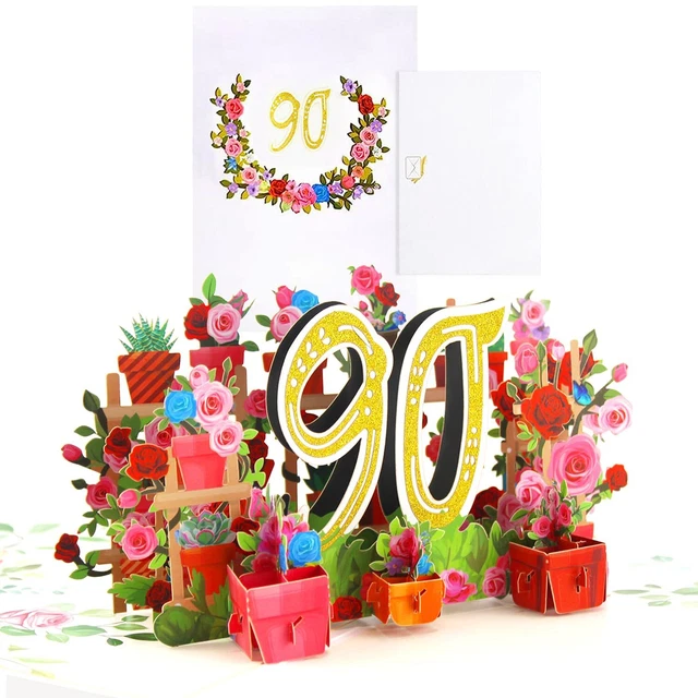 Carte D'anniversaire Pop-up 3D Colibri Tournesol - Romantique - Pour Femme, épouse, Grand-mère - Avec Enveloppe