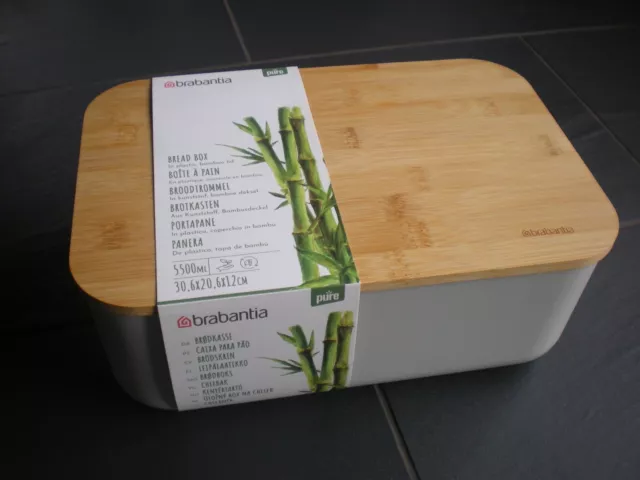Boîte à pain + planche à découper Brabantia Bambou neuve