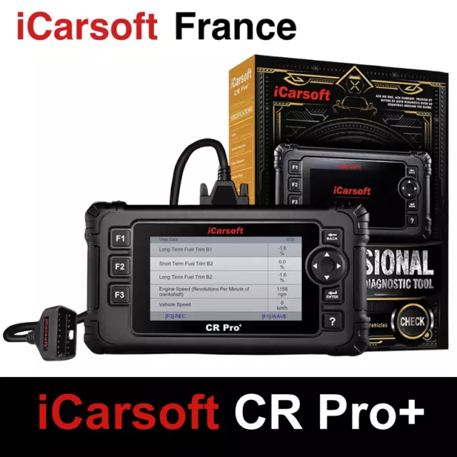 iCarsoft CR Pro+ Plus | Outil Diagnostic Automobile Multimarques OBD2 Puissant D