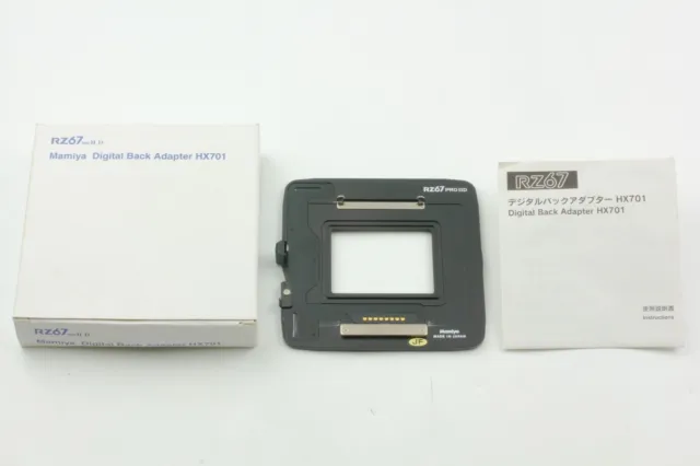 [COMO NUEVO] Adaptador trasero digital Mamiya HX701 para RZ67 Pro IID de Japón #1373