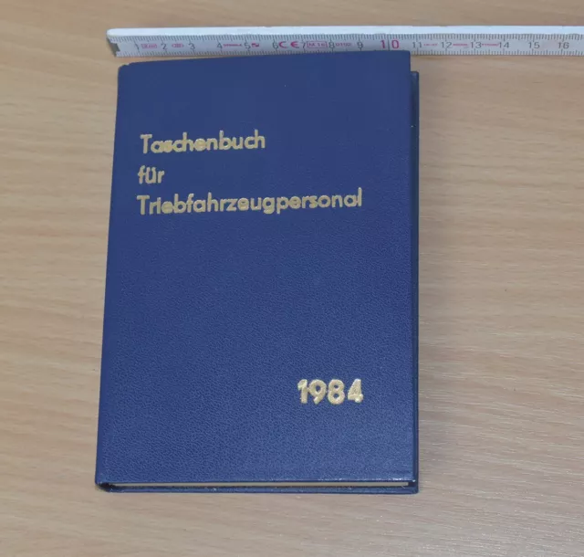 Taschenbuch für Triebfahrzeugpersonal 1984, unbenutzt ohne Eintragungen