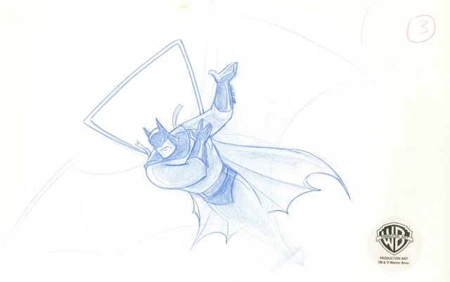 BATMAN ANIMATED SERIES- Original Production Drawing-Batman-The Terrible ...