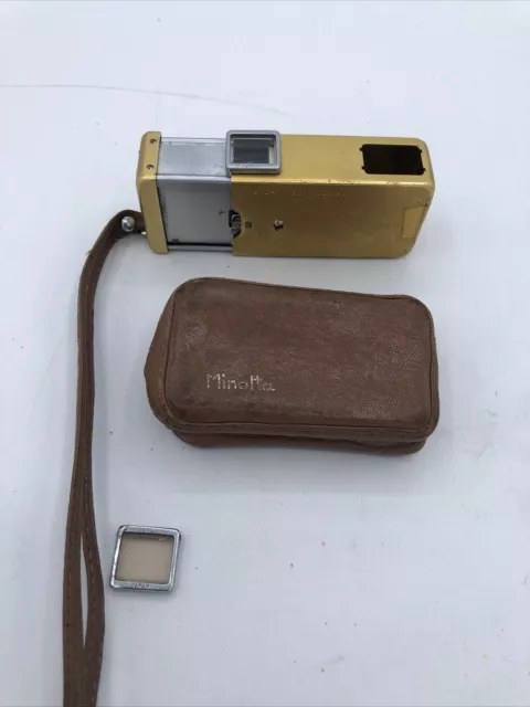 Minolta 16 Tiny Spy Camera * Vintage * Original Case Tote  Chiyoda Kogaku Japan