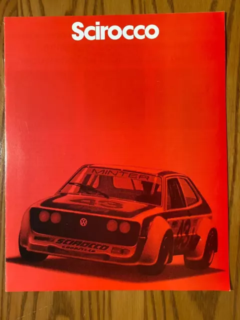 1980 Volkswagen VW Scirocco Sales Brochure - 12 pages - Scirocco and Scirocco S