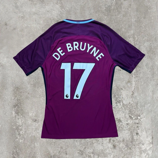 Maillot Manchester City De Bruyne #17 2022/23 - Taille M, Extérieur, Neuf Avec Patch Champion