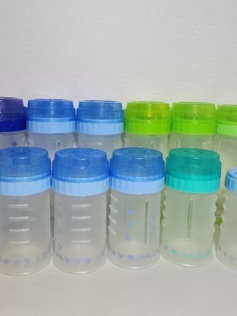 14 Vintage Playtex Nurser Baby Bottles Original Drop Ins.  8oz and 4oz