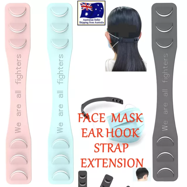 Face Mask Adjustable Ear Hook Strap Extension Ear Saver Fixing Clip Buckle