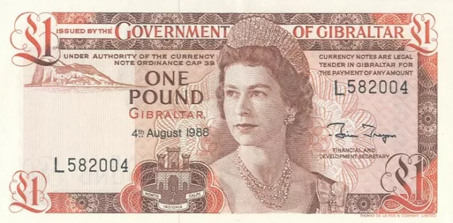 Gibraltar 1 Pound 1988 Pick 20e UNC