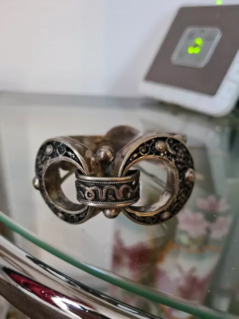 Ancien bijou Bracelet Berbère En Argent orientale Ethnique silver