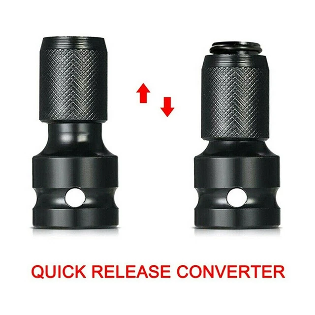 1/2 adaptateur de prise Drive Hex noir chrome acier vanadium flambant neuf haute