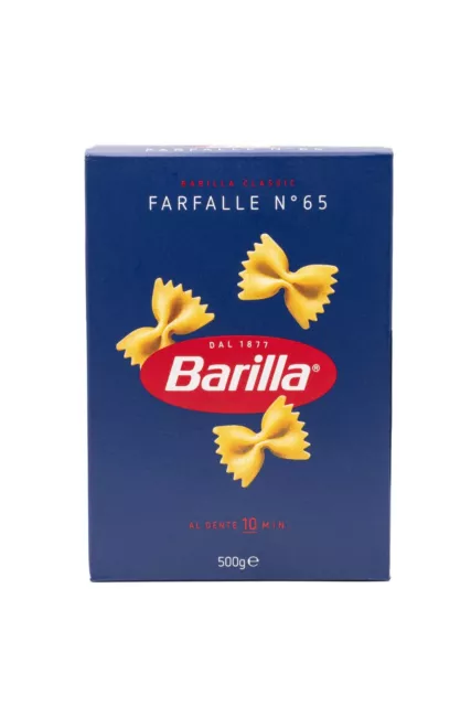 10x Pasta Barilla Farfalle Nr. 65 italienische Nudeln 500g pack