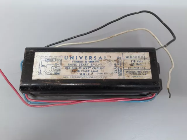 Universal Therm-O-Matic 547-RS-TC-P 118V 60Hz Single Lamp Rapid Start Ballast