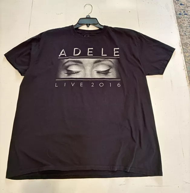 2016 Adele Live Tour  T Shirt  Black XXL