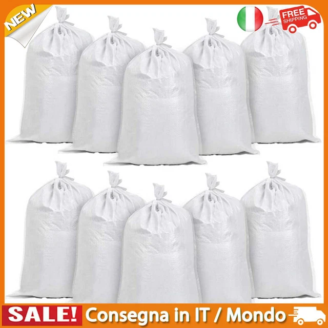 IT White Empty Sandbags Woven Polypropylene Heavy Duty Sand bags for Flooding 10