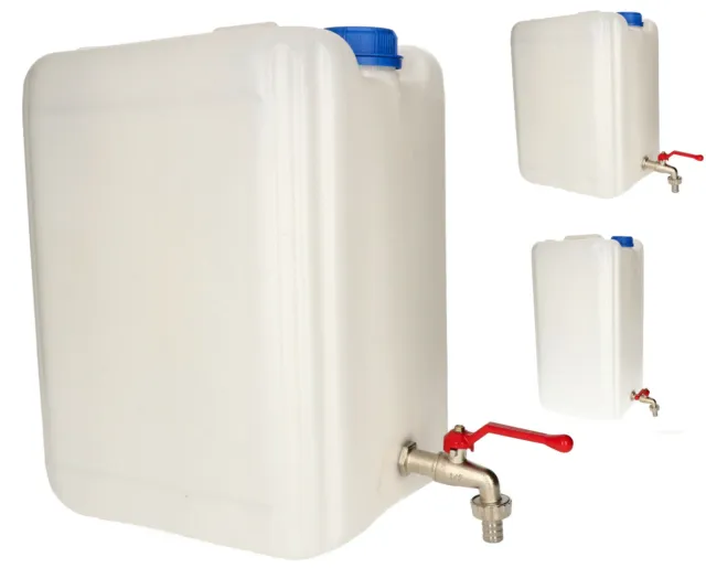 KOTARBAU® Kunststoff Wasserbehälter für Trinkwasser mit Metallzapfhahn 10-30L